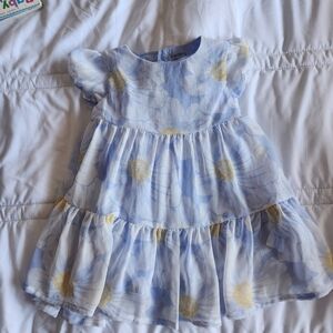 Carter's Light Blue and Yellow Floral Dress